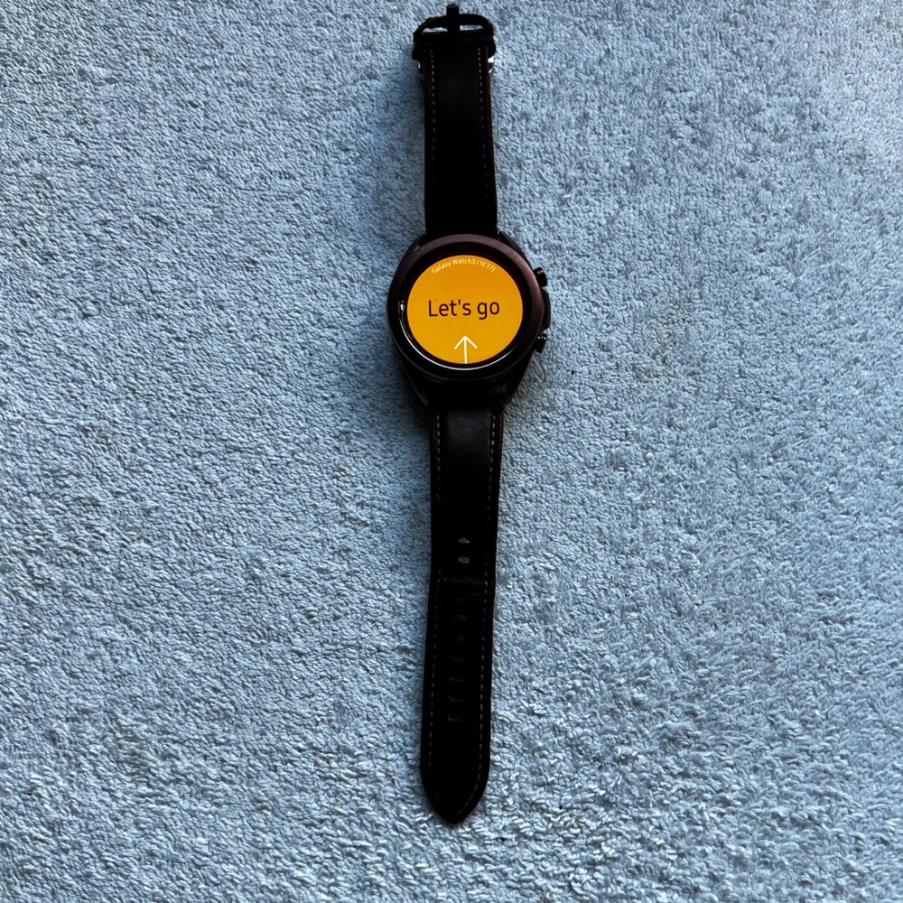 Samsung 41mm Galaxy Watch3 Bronze Brown Leather Smartwatch SM-R850